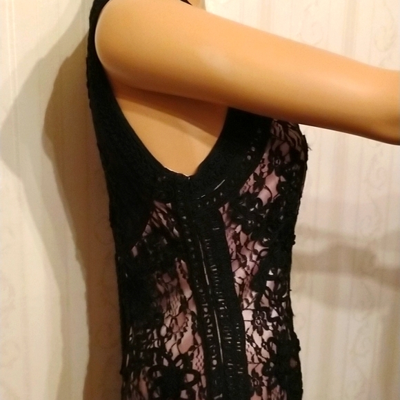 Original Sue Wong sz8 black lace dress NWOT - Picture 6 of 12